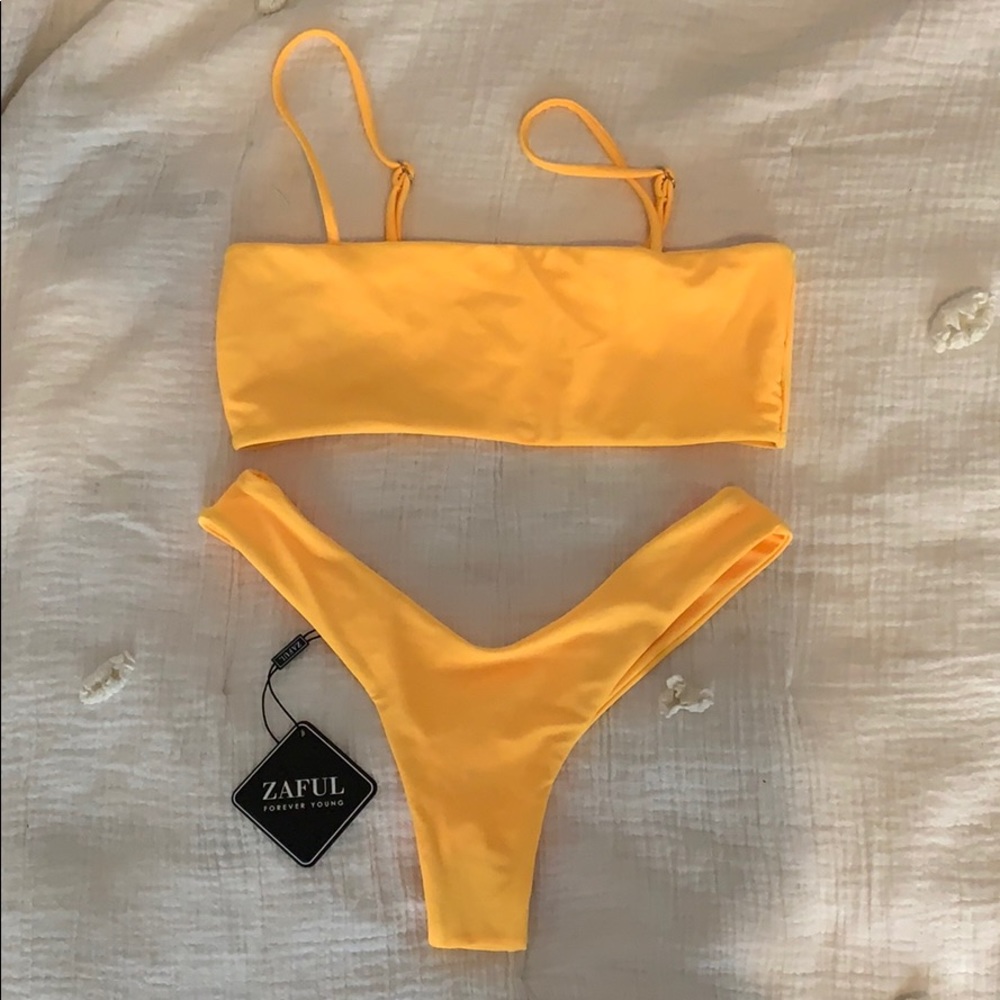 Yellow bikini